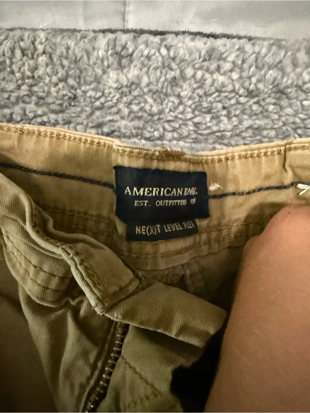 American Eagle Outfitters Tan Cargo Shorts with Utility Pockets